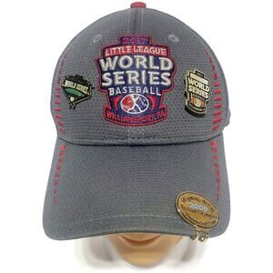 2017 Little League World Series New Era Cap Hat Men's Gray With Three LLWS Pins